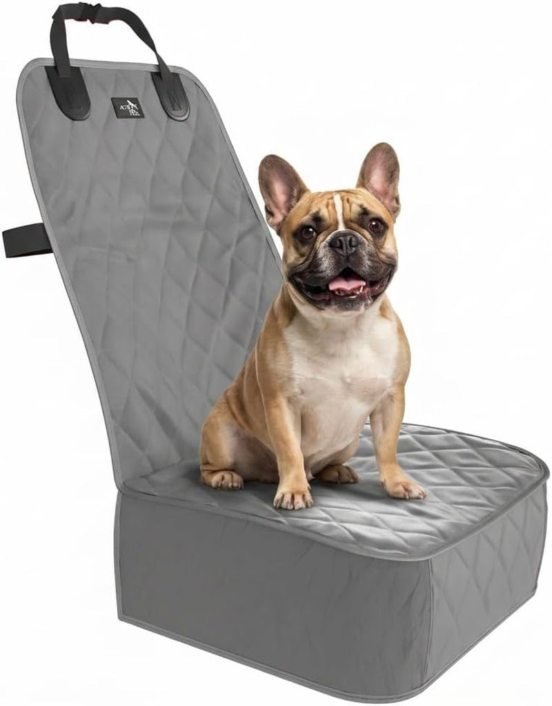 Dog Car Seat Cover, Waterproof Front Seat Protector for SUV Truck Sedan, Pet Safety Travel Comfort System with Universal Fit, Beige