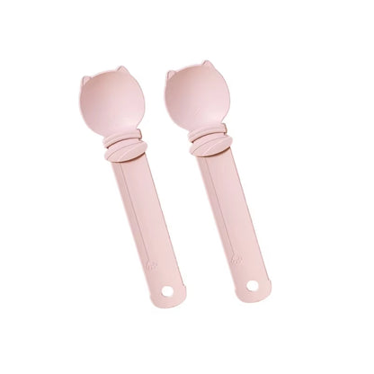 2Pcs Pet Food Dispenser Spoon Squeezes Puree Treats for Cats Dogs Easy Feeding Smooth Paste Delivery No Mess Design Accessories