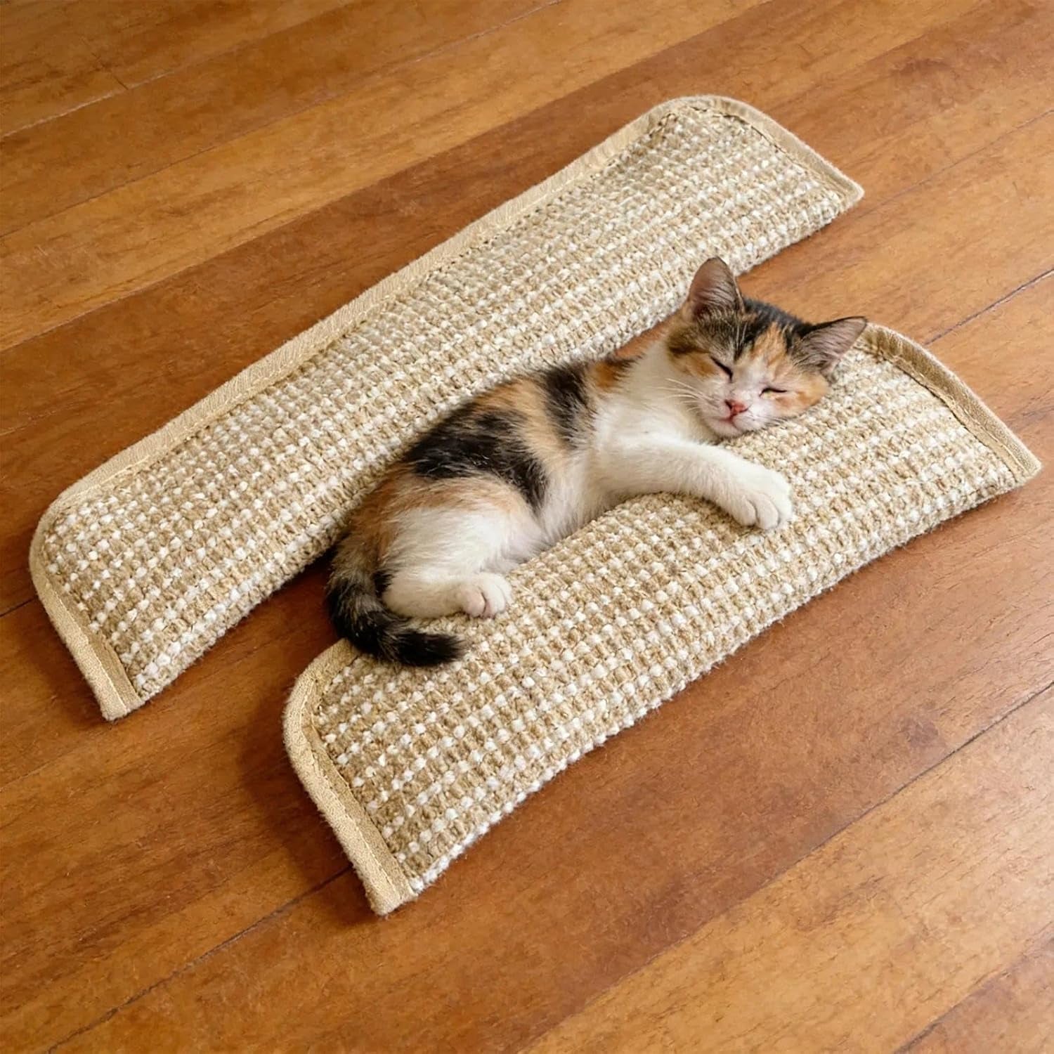 3Pcs Organic Catnip Pillows for Indoor Cats - 6000Mg A+ Catnip, Sisal Scratcher Mat, Durable Teething Toy for Aggressive Chewers,Boredom, Anxiety Relief (3Pcs Small)