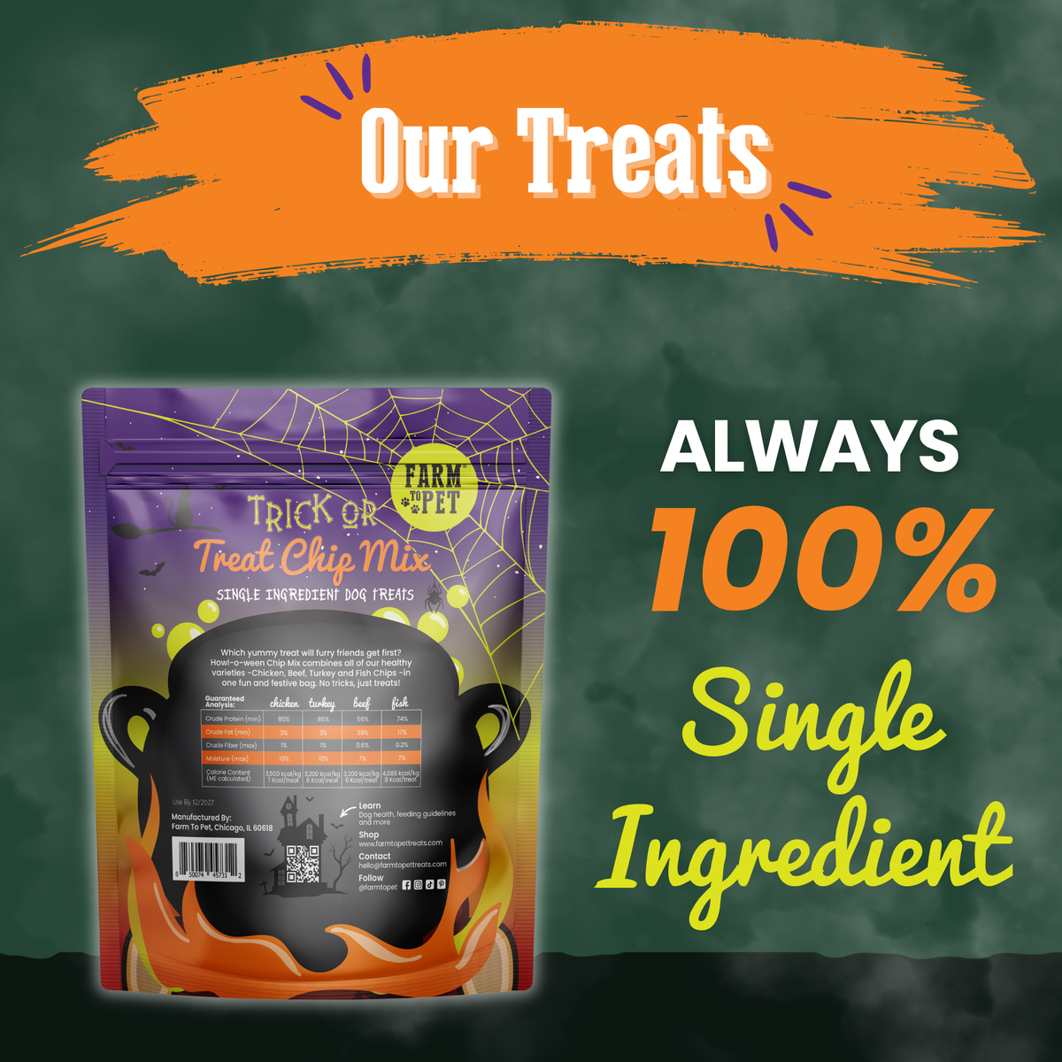 Treat Chip Mix Halloween Dog Treats