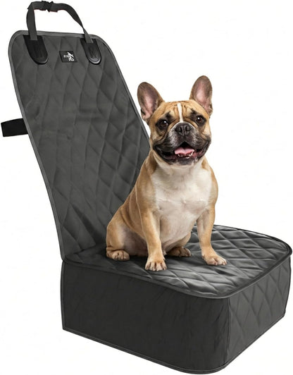 Dog Car Seat Cover, Waterproof Front Seat Protector for SUV Truck Sedan, Pet Safety Travel Comfort System with Universal Fit, Beige