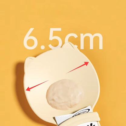 2Pcs Pet Food Dispenser Spoon Squeezes Puree Treats for Cats Dogs Easy Feeding Smooth Paste Delivery No Mess Design Accessories
