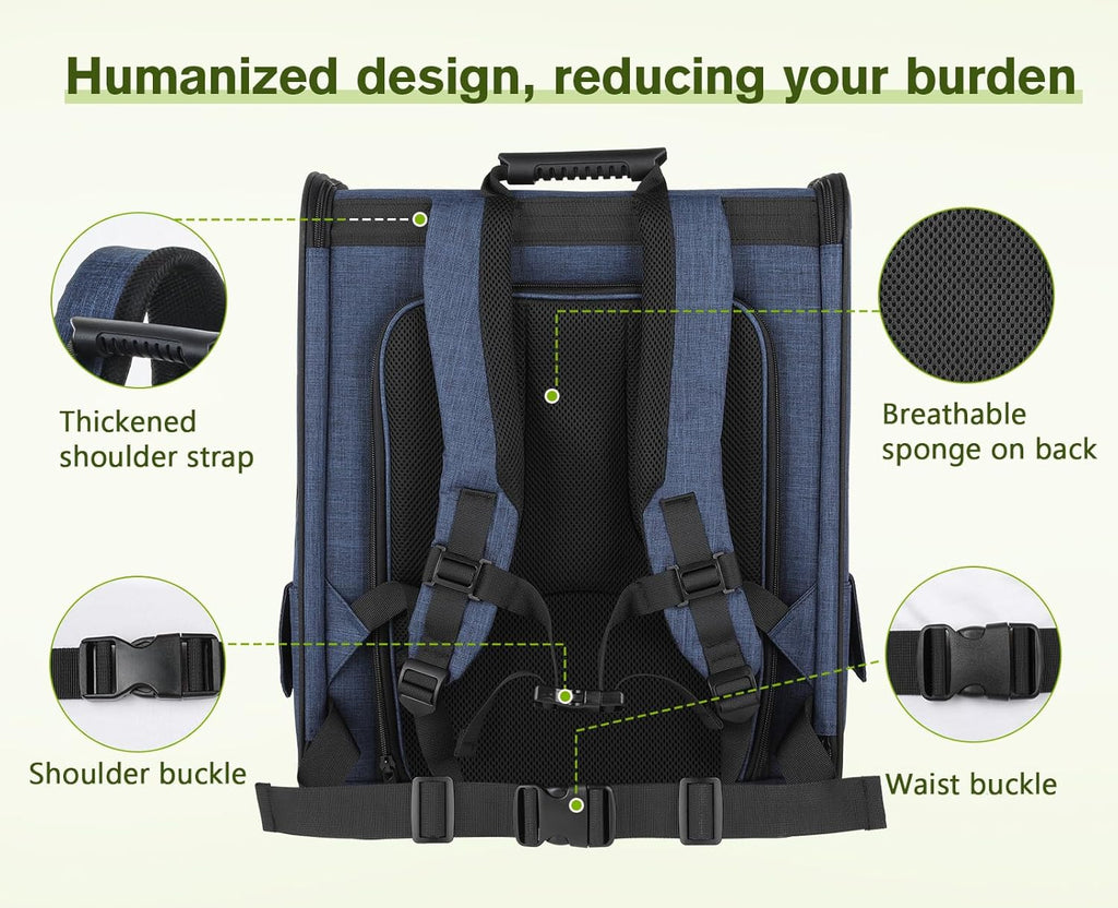 Pet Carrier Backpack, Cat Backpack Carrier, Expandable with Breathable Mesh for Small Dogs Cats, Dog Backpack Bag for Hiking Travel Camping Hold Pets up to 18 Lbs
