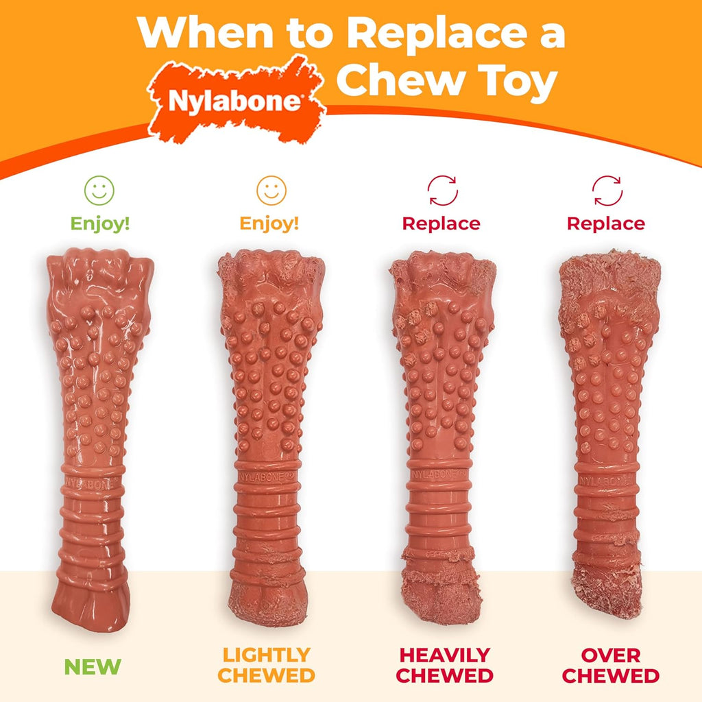 Double Action Power Chew Durable Dog Toy Bacon X-Large/Souper (1 Count)