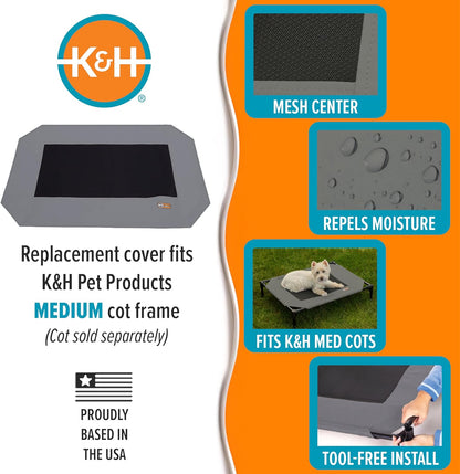Original Pet Cot Replacement Cover for Elevated Dog Beds (Cot Sold Separately)