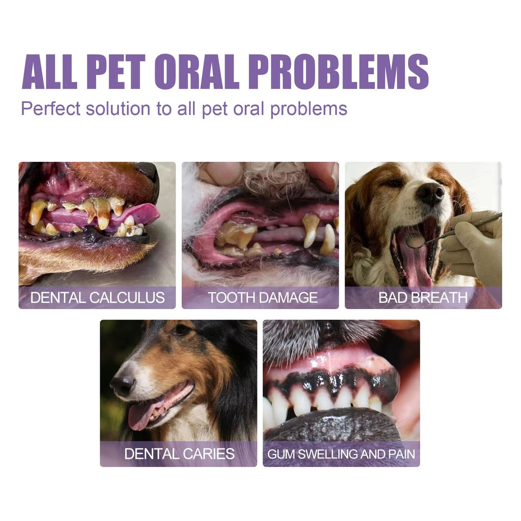 Pet Oral Repair Gel Puppy Tartar Removal Odor Eliminator Whiten Cats Dogs Teeth Stain Remover Gum Care Pet Teeth Cleaning Gel