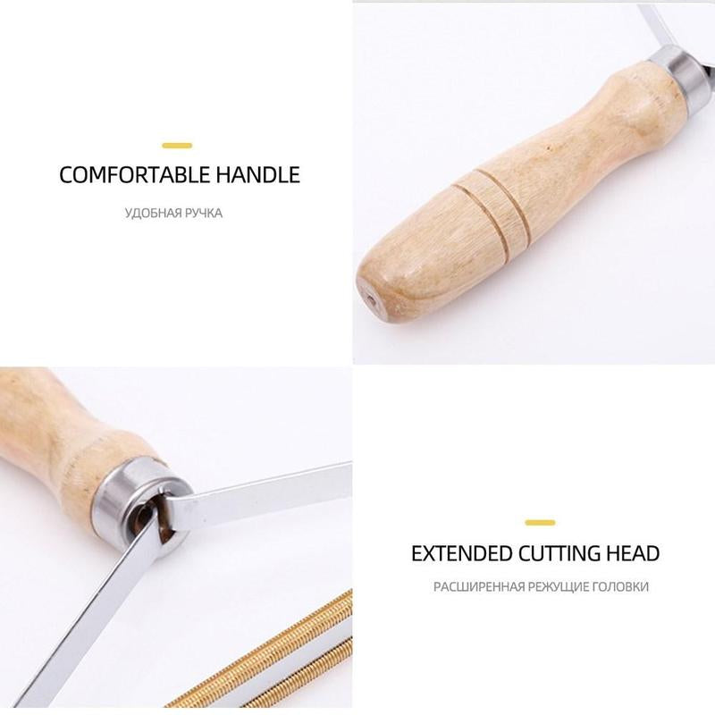 Reusable Pet Hair Remover: Wooden Handle Lint Tool
