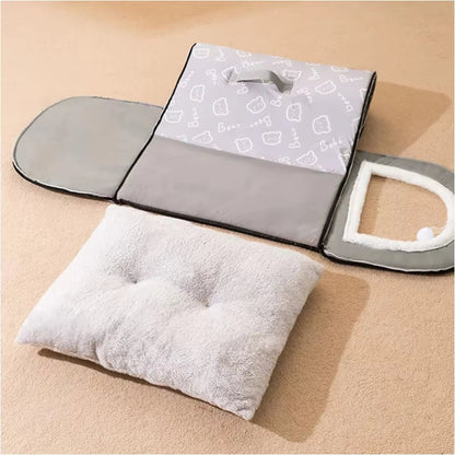Warm Dog House Detachable Pet Sleeping Bed for Small Medium Dogs Cats Soft Non-Slip Dog Kennel Puppy Kitten Nest Pet Supplies